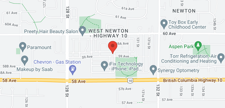 map of 12997 59 AVENUE